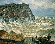 Claude Monet Agitated Sea at Etretat Germany oil painting artist